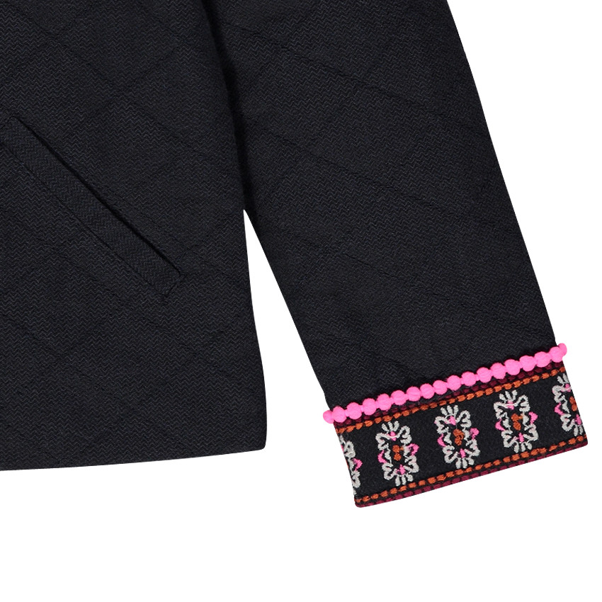 Chaqueta acolchadas con espigas con bordado 