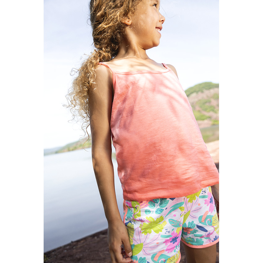 Pack de 3 camisetas sin mangas lisas para niña 