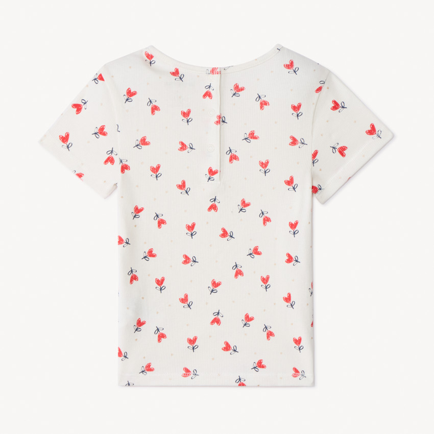 Camiseta de manga corta estampada para bebé niña 