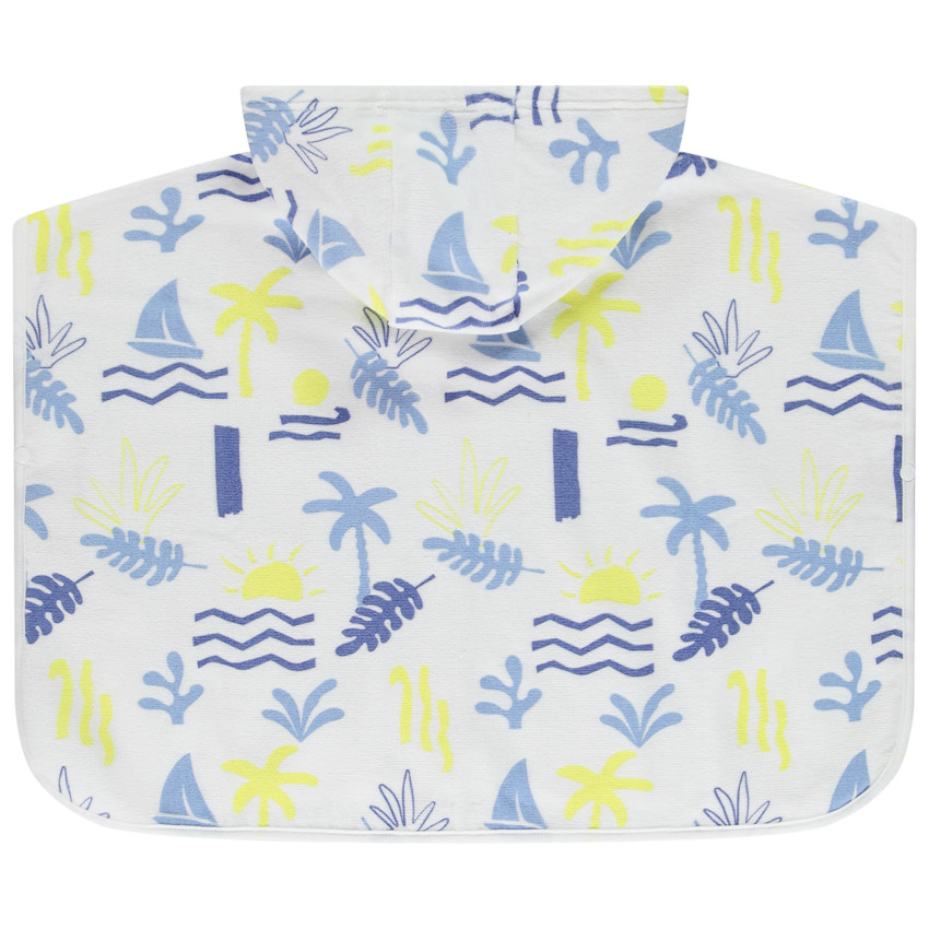 Capa de baño de rizo estampado arty para bebé niño 