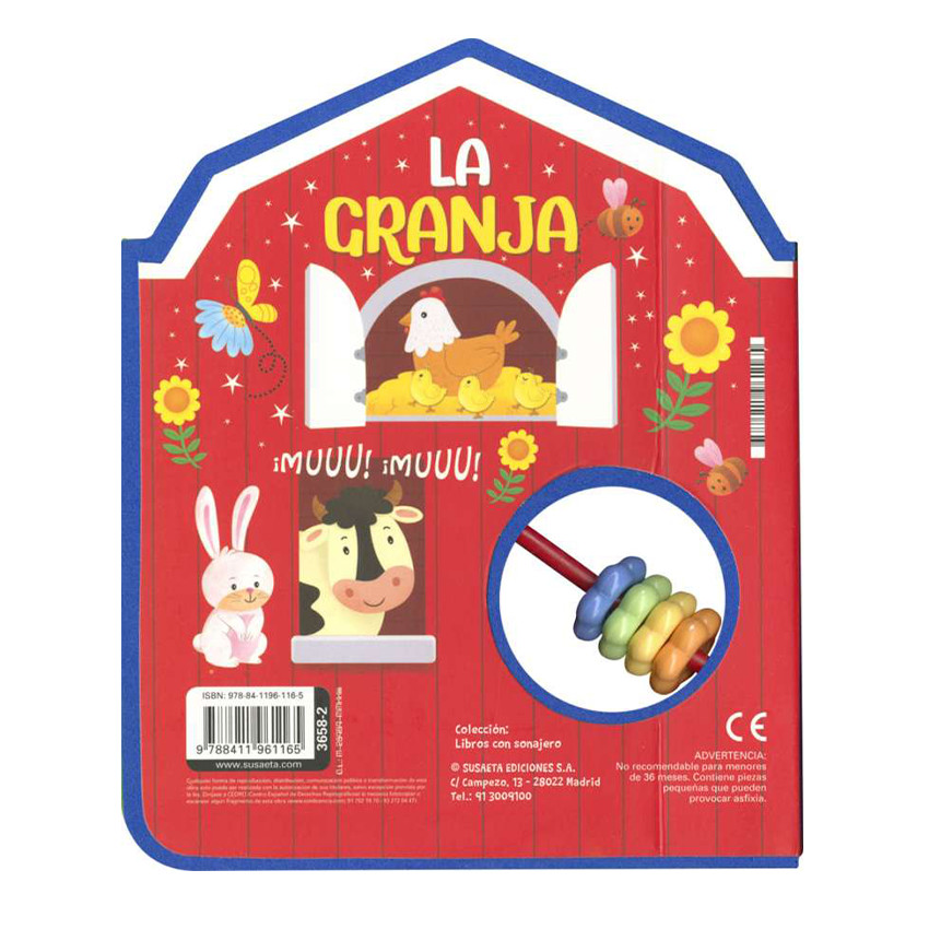 Libro con sonajero La granja +1 año 