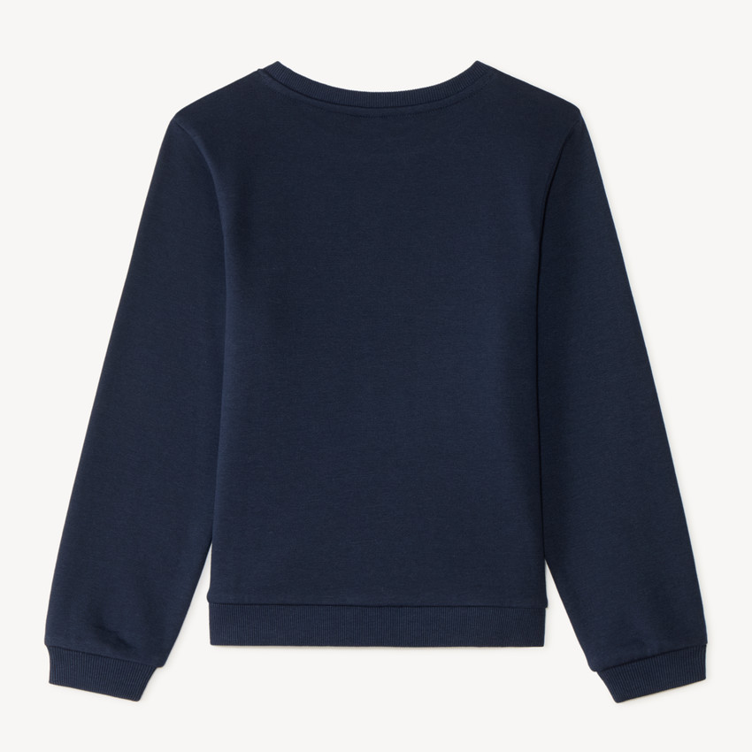 Sudadera de felpa con estampado brillante niña 