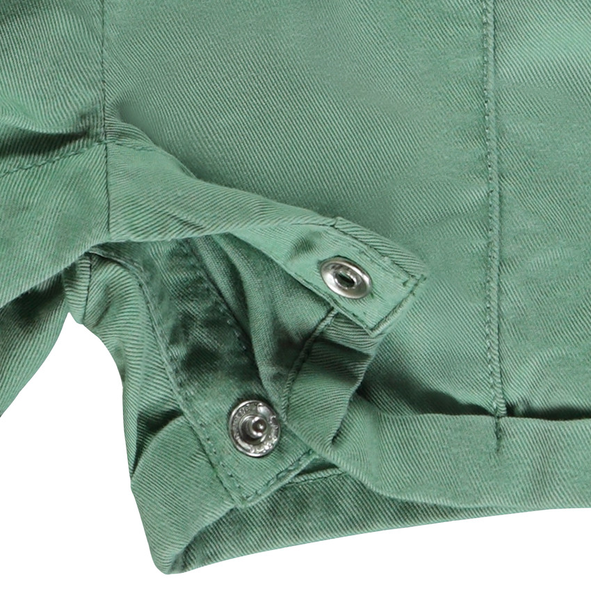 Combishort liso con cinturón estampado para bebé niña 