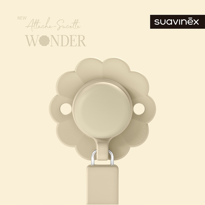 Attache-sucette en silicone Wonder whitecap gray 