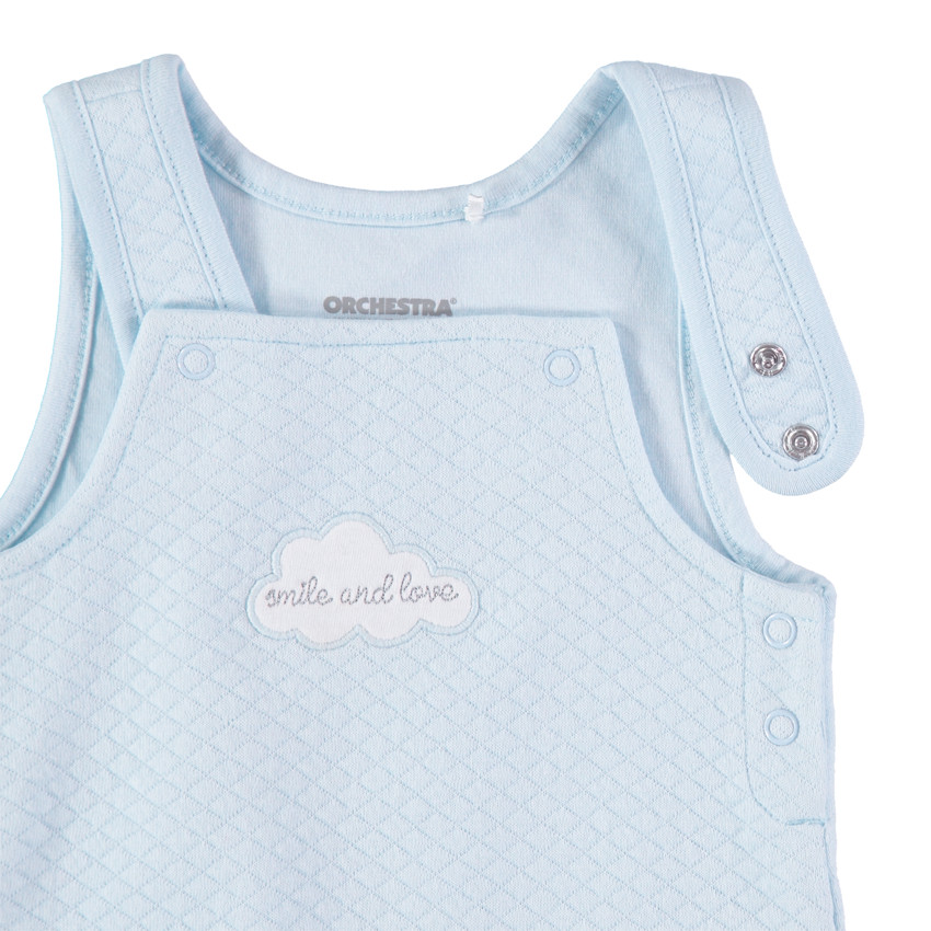 Peto largo de felpa con cruces 