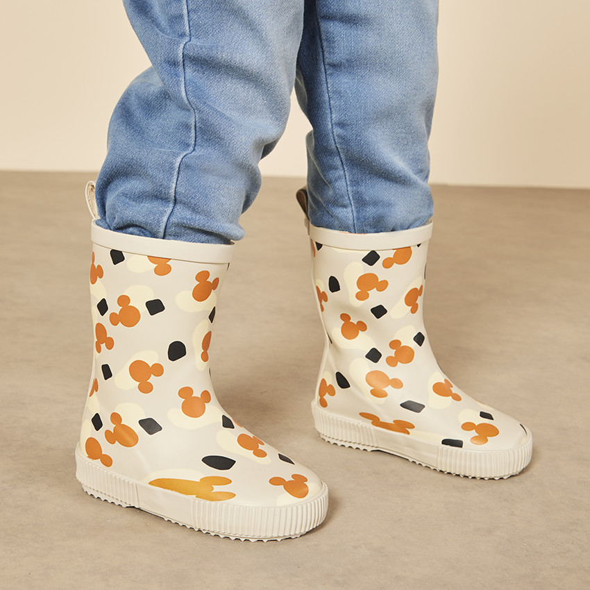 Botas de lluvia estampado Mickey Disney para bebé niño 