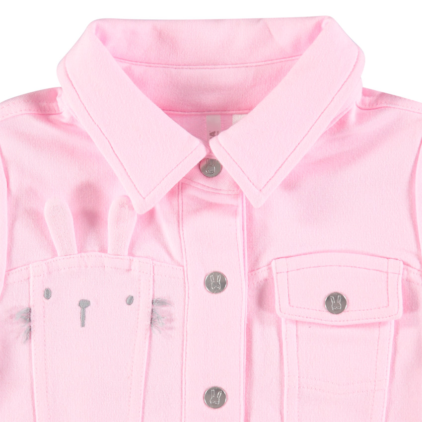 Chaqueta de felpa con bolsillo con solapa y botones a presión  Additional Chaqueta de felpa con bolsillo con solapa y botones a presión