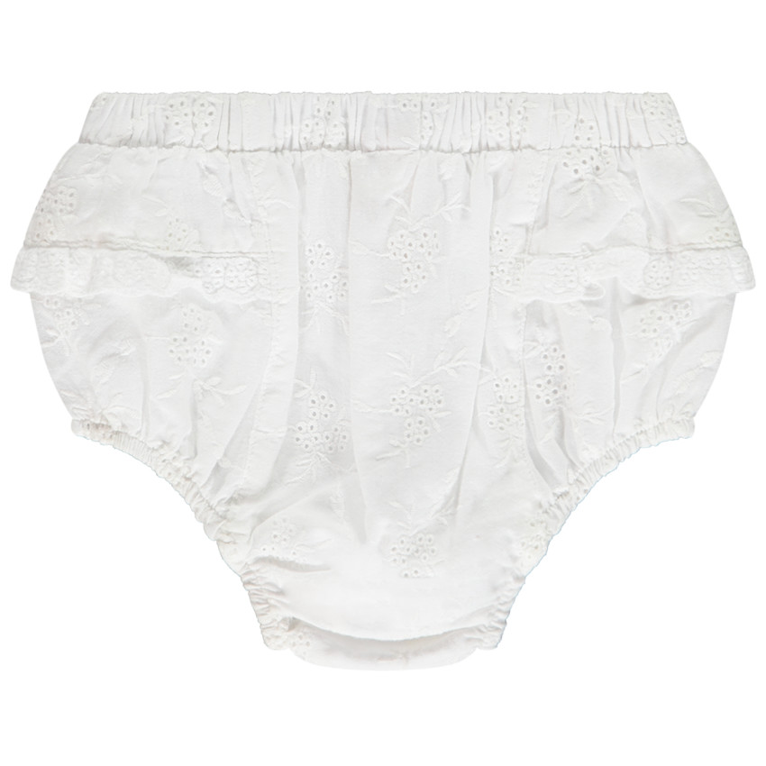 Bloomer en broderie anglaise pour bébé fille 