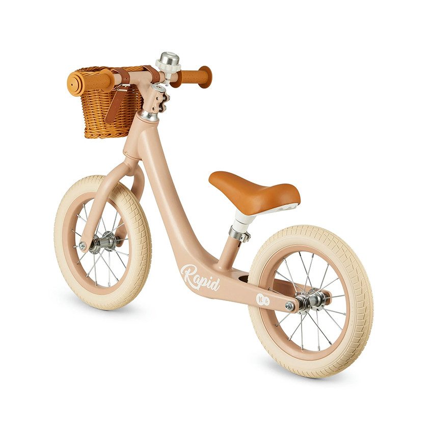 Bicicleta sin pedales con cesta Rapid 2 rosa 