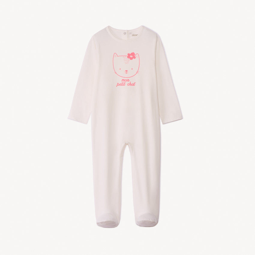 Pelele de jersey estampado para bebé niña  Additional Pelele de jersey estampado para bebé niña