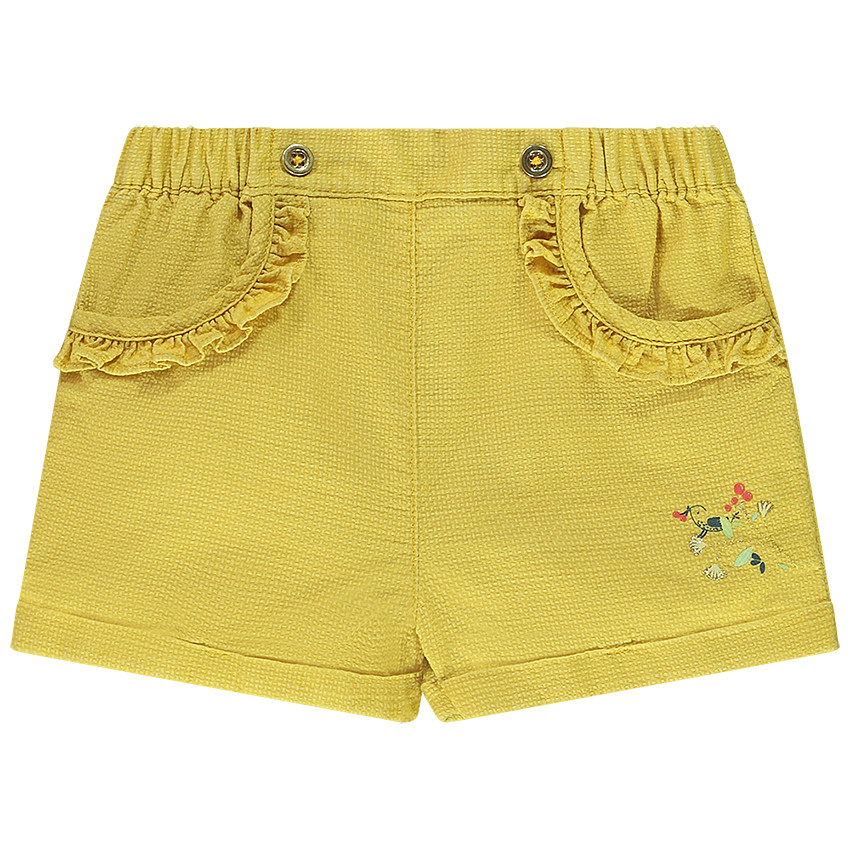 Short avec print petit oiseau pour bébé fille 
