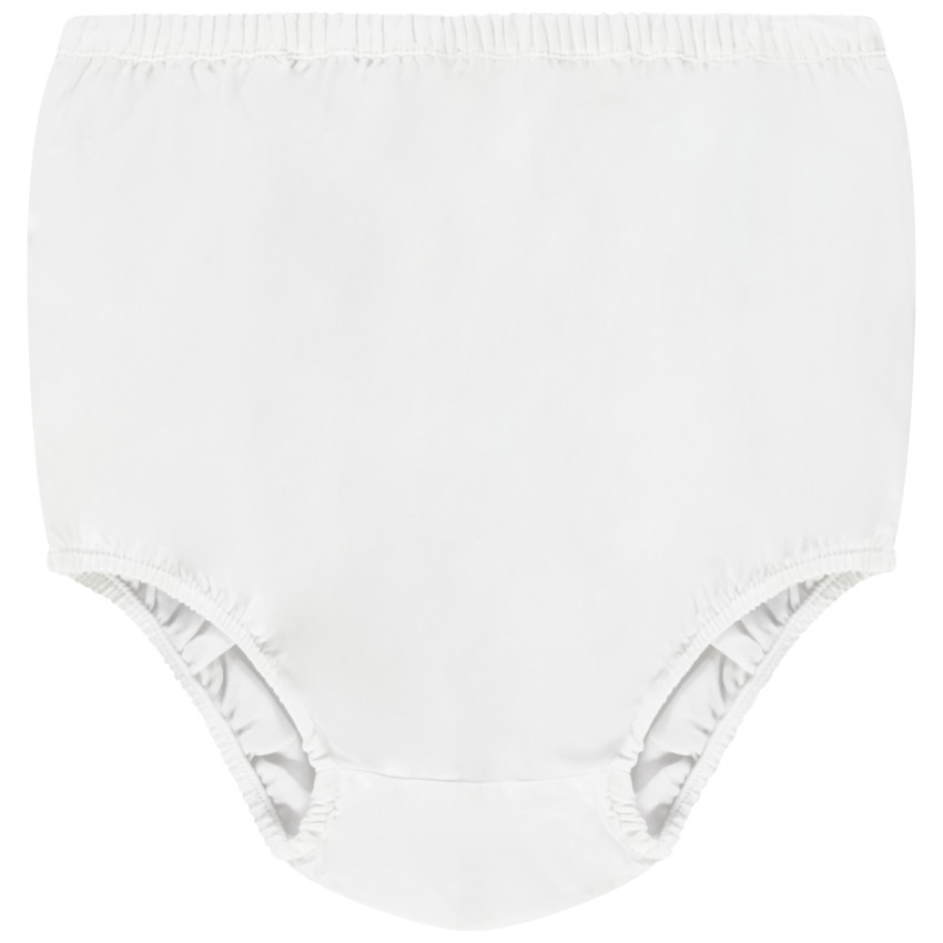 Ensemble robe de cérémonie en tulle brodé + bloomer pour bébé fille 