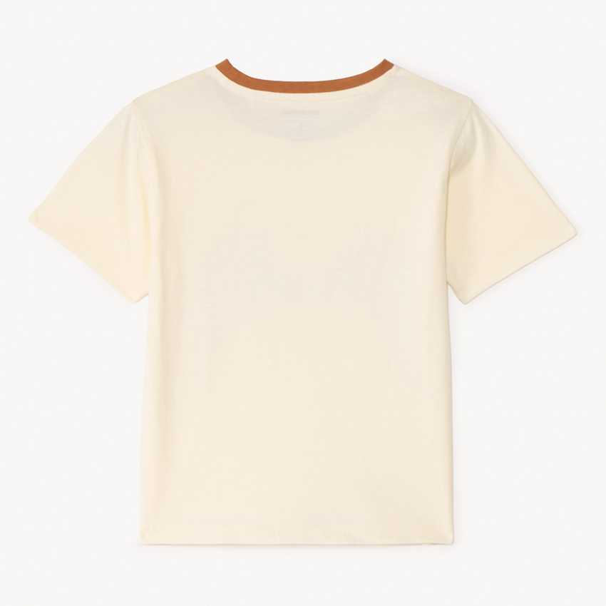 Camiseta de manga corta con impresión fotográfica de caballos para niña 