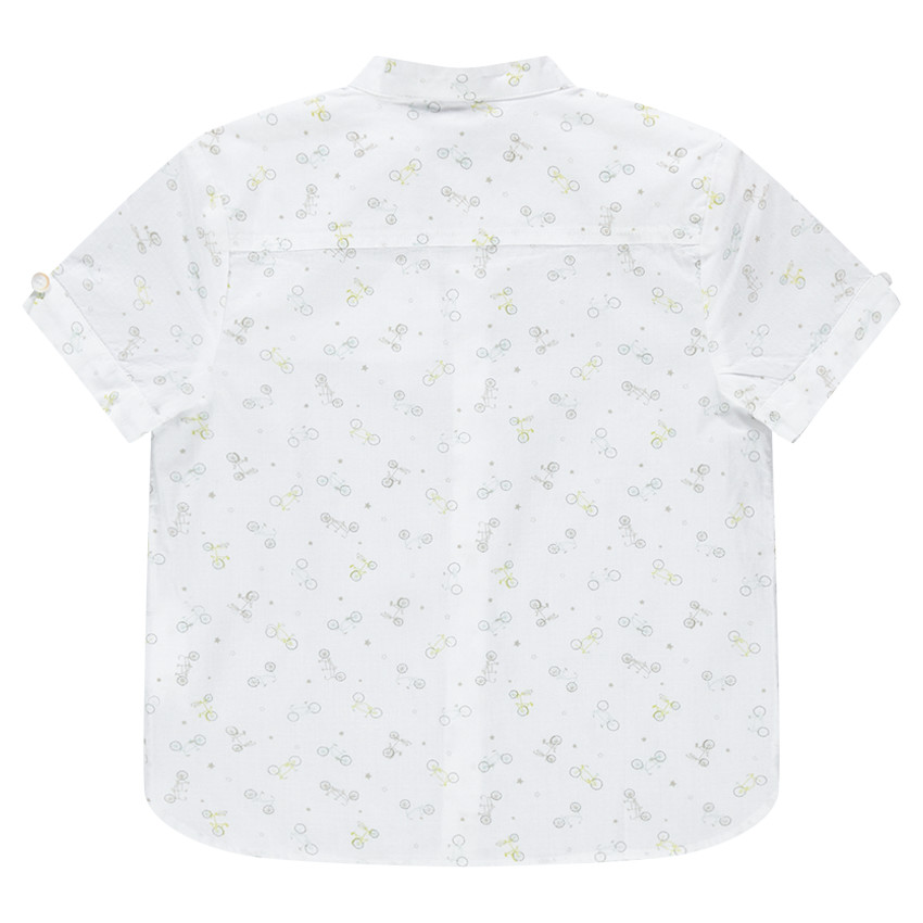 Camisa de manga corta con velcros estampados vegetal all-over.  Additional Camisa de manga corta con velcros estampados vegetal all-over.