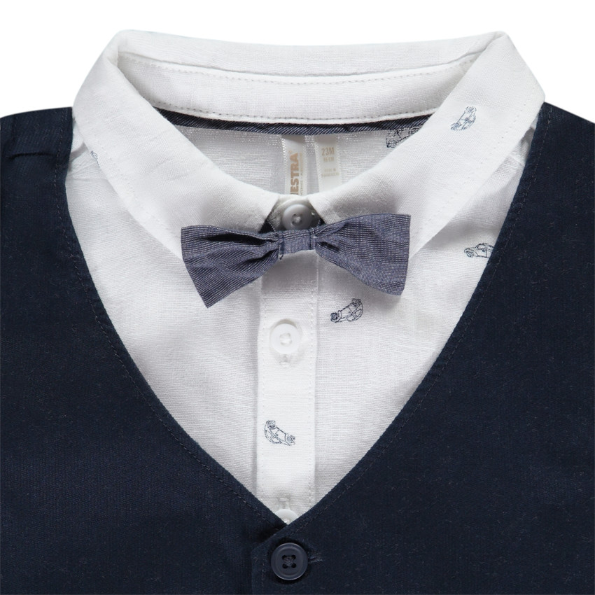 Conjunto de 3 piezas con pajarita para bebé niño 