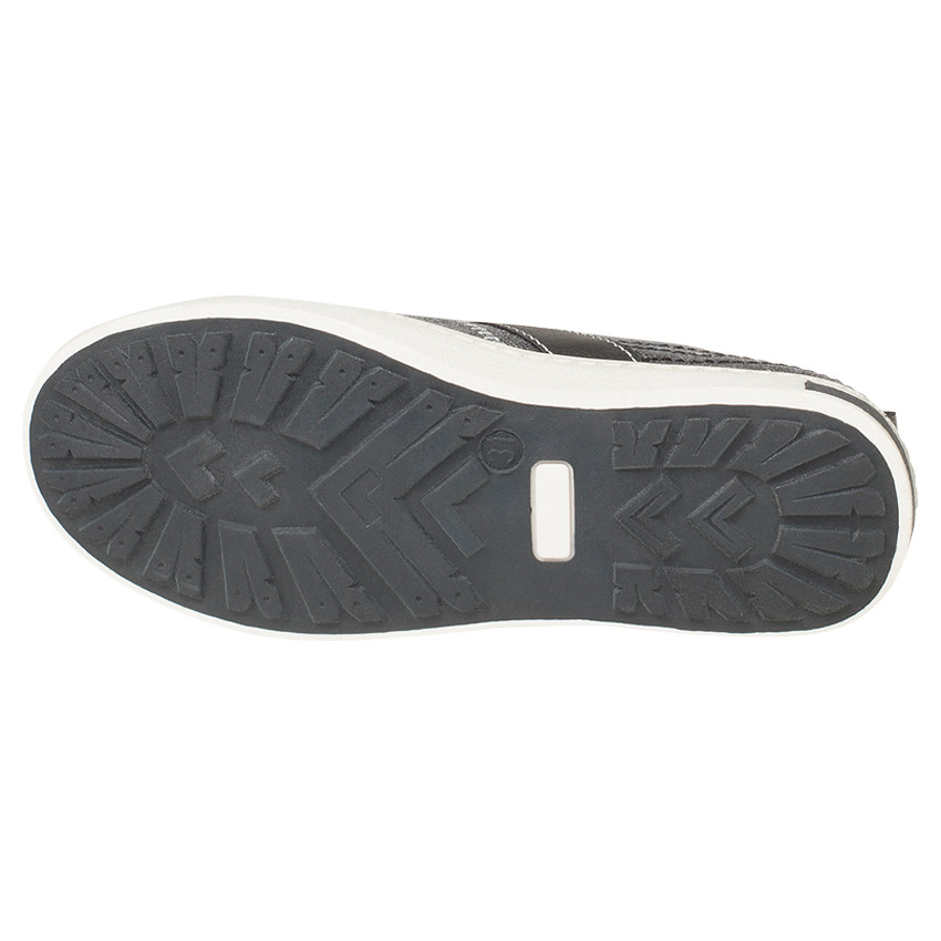 Baskets basses en toile effet jeans à enfiler 