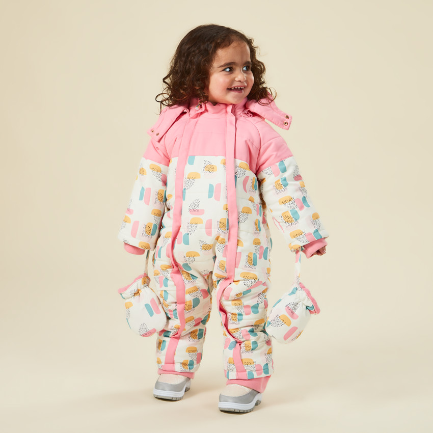 Buzo de esquí estampado arty y forrado para niña bebé  Additional Buzo de esquí estampado arty y forrado para niña bebé
