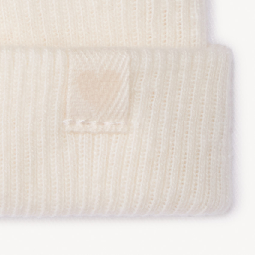 Gorro de maternidad liso de punto acanalado para bebé niña 