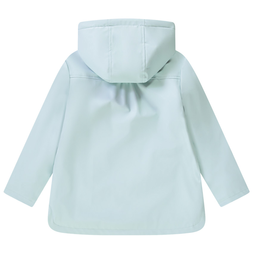 Parka gomme doublée jersey avec poches à rabat pour fille 