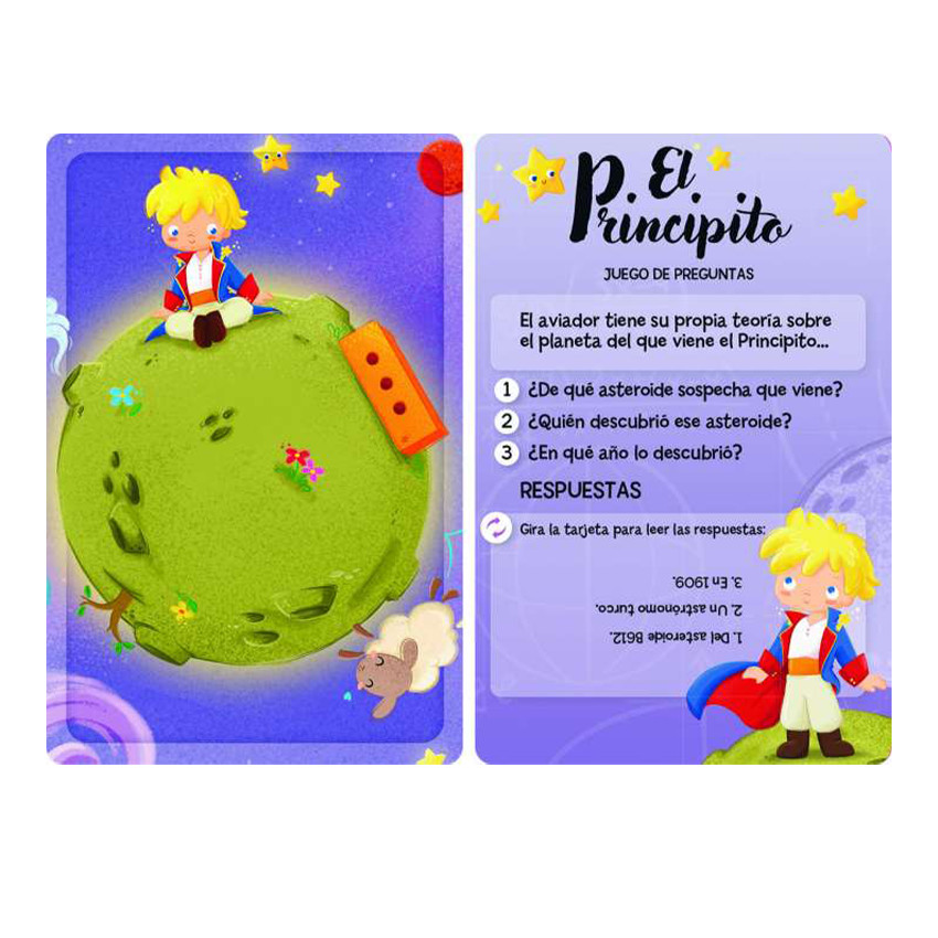 Caja Libro y juego de preguntas El principito +6años 