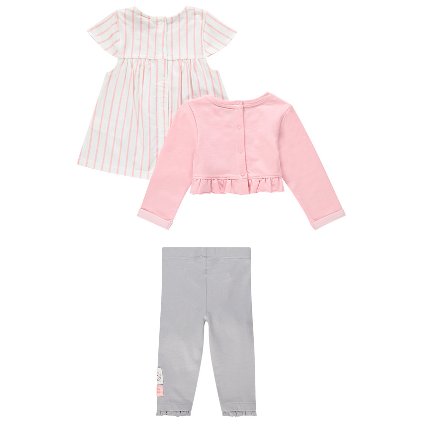 Conjunto con túnica, sudadera y leggings de Smiley 