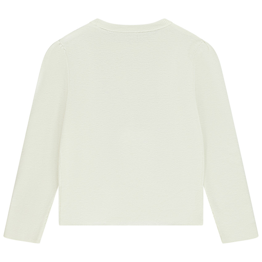 Jersey de punto acanalado con mariposa brillante para niña  Additional Jersey de punto acanalado con mariposa brillante para niña