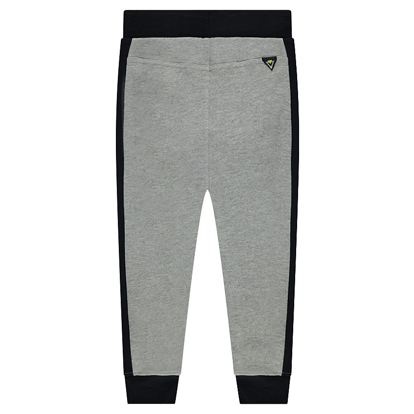 Pantalón de chándal de felpa bicolor 