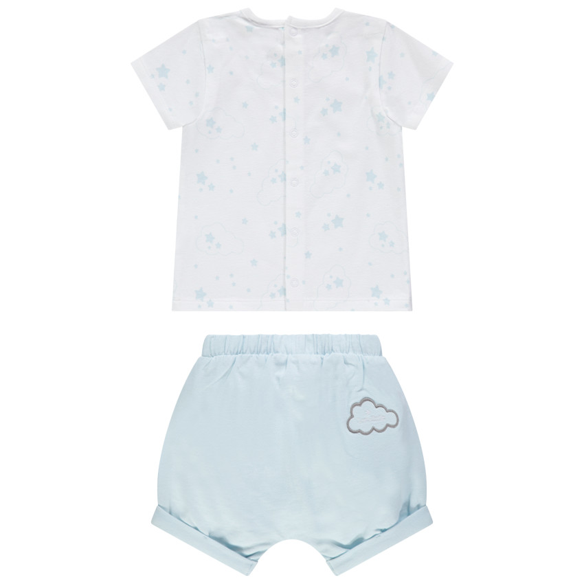 Conjunto con camiseta estampada de estrellas y short azul  Additional Conjunto con camiseta estampada de estrellas y short azul