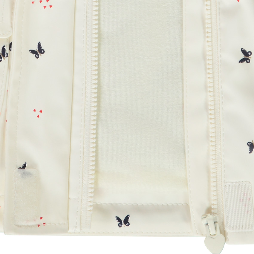 Parka goma estampado mariposas para bebé niña 