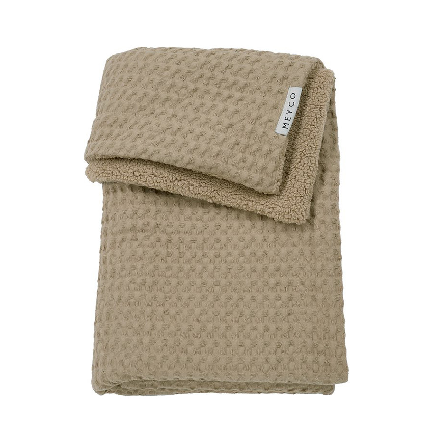 Manta minicuna moufflon Tog 2 Me-waffle marrón topo 