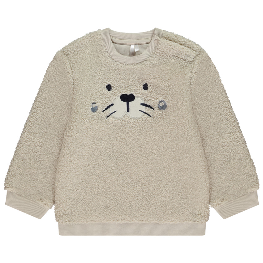 Sweat en sherpa ludique phoque pour bébé garçon 