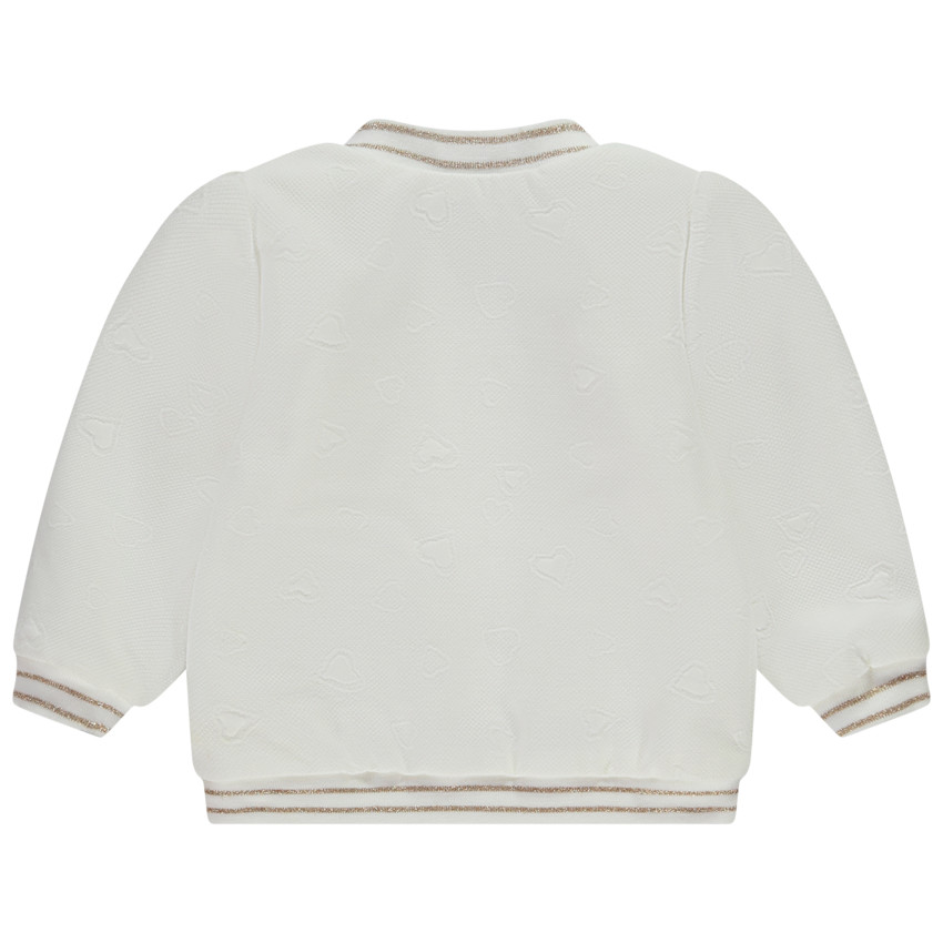 Chaqueta de felpa Teddy con estampado de corazones para bebé niña 