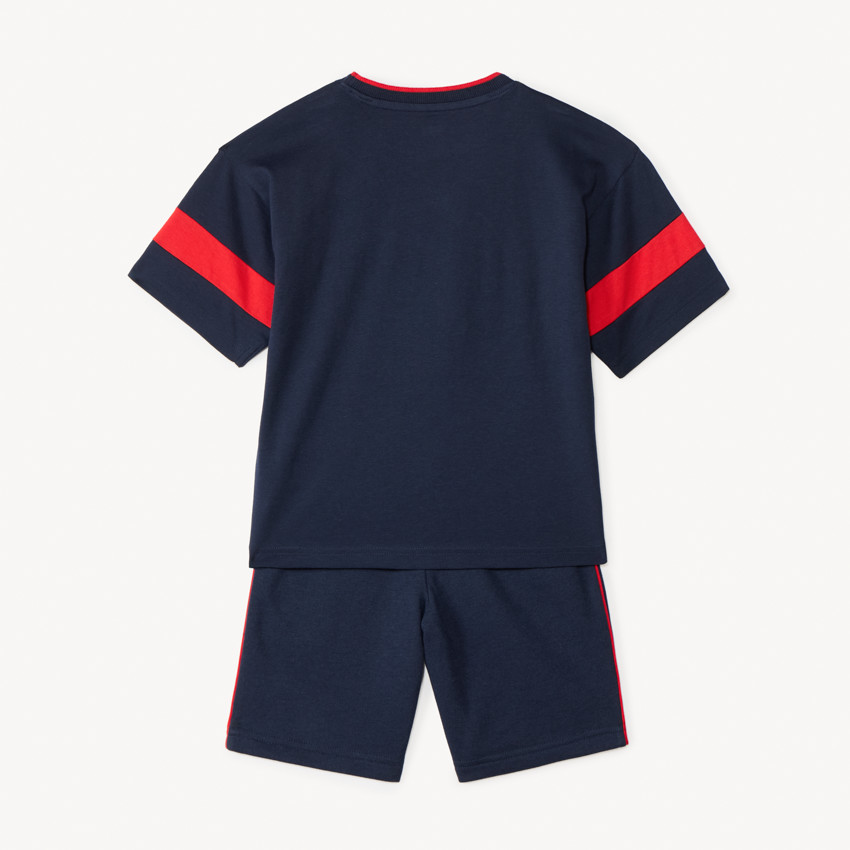 Conjunto de camiseta + bermudas de Captain America Marvel para niño 