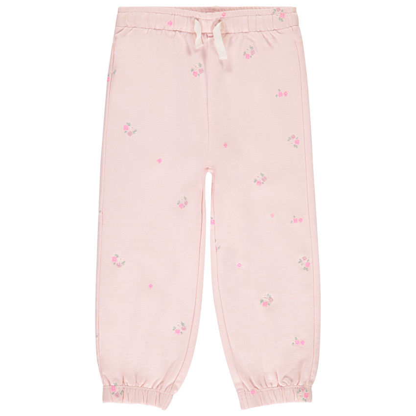 Pantalón jogging de felpa con bordados para bebé niña 