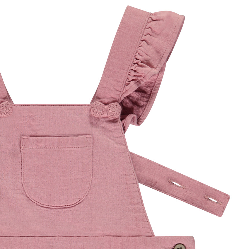 Pelele corto con volantes para niña bebé 