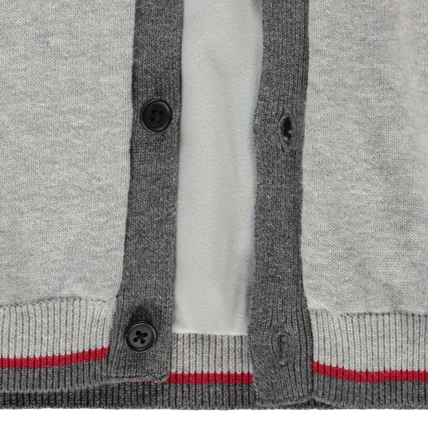 Chaqueta en tejido de punto con patrón jacquard para bebé niño Main Chaqueta en tejido de punto con patrón jacquard para bebé niño