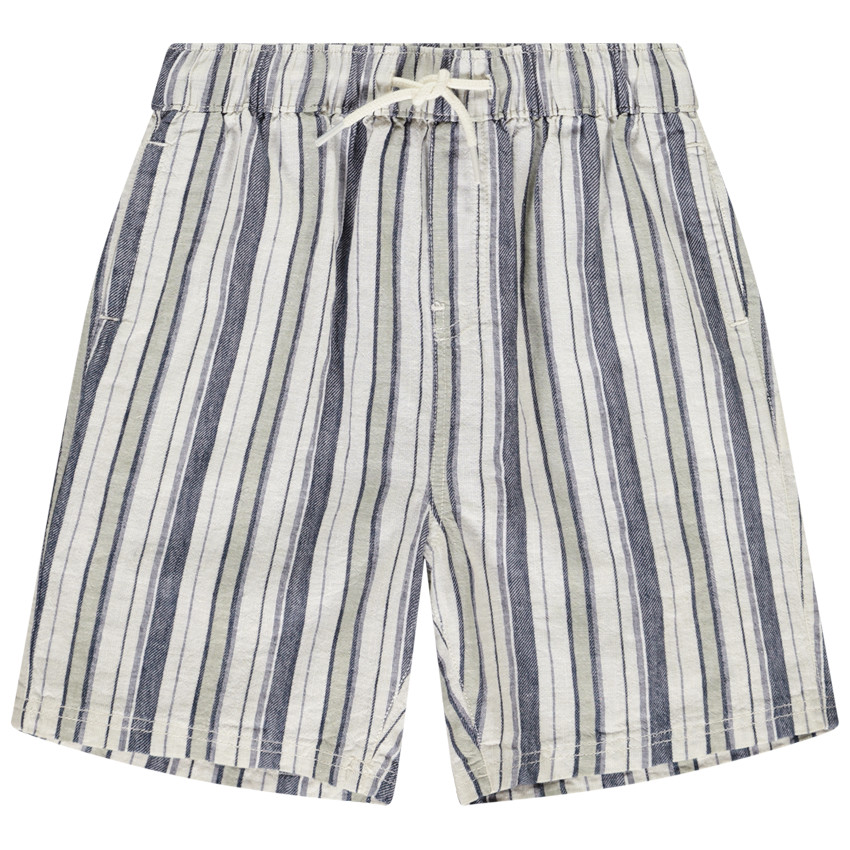 Bermudas de tela a rayas para niño 