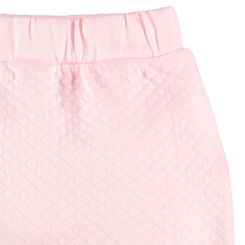 Pantalón de felpa con cruces 