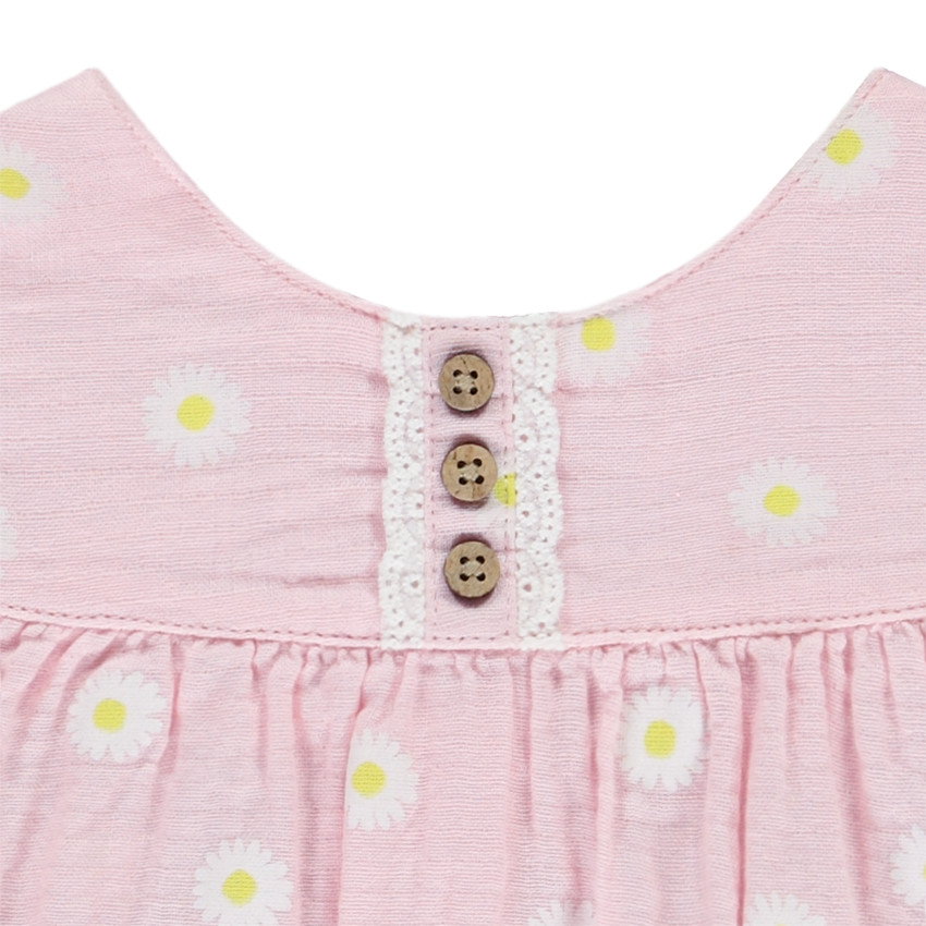 Vestido de manga larga con estampado de margaritas para niña bebé  Additional Vestido de manga larga con estampado de margaritas para niña bebé