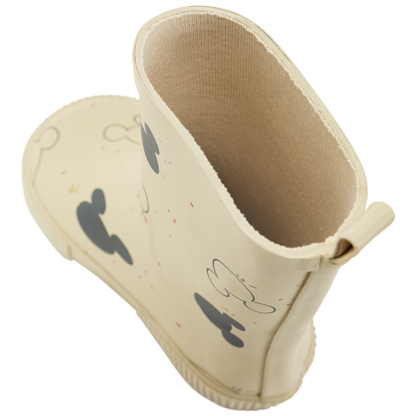 Botas de agua de goma con estampado de Mickey Disney para bebé niño 