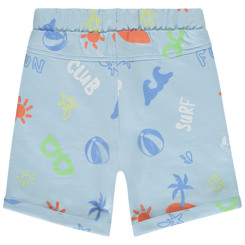 Bermudas de felpa con estampado de playa para bebé niño 