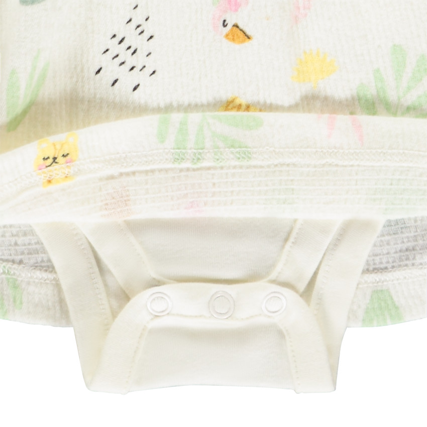 Pelele vestido 2 en 1 con estampado Jungle para bebé niña 