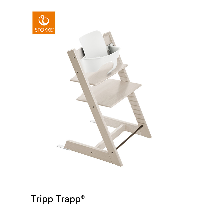 Trona evolutiva Tripp Trapp haya efecto blanqueado 