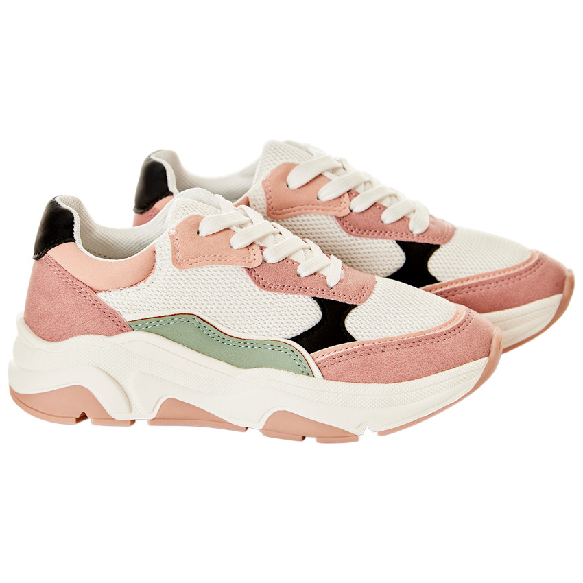 Zapatillas deportivas con detalles en contraste niña 