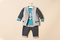 Panda blue 1-12 meses